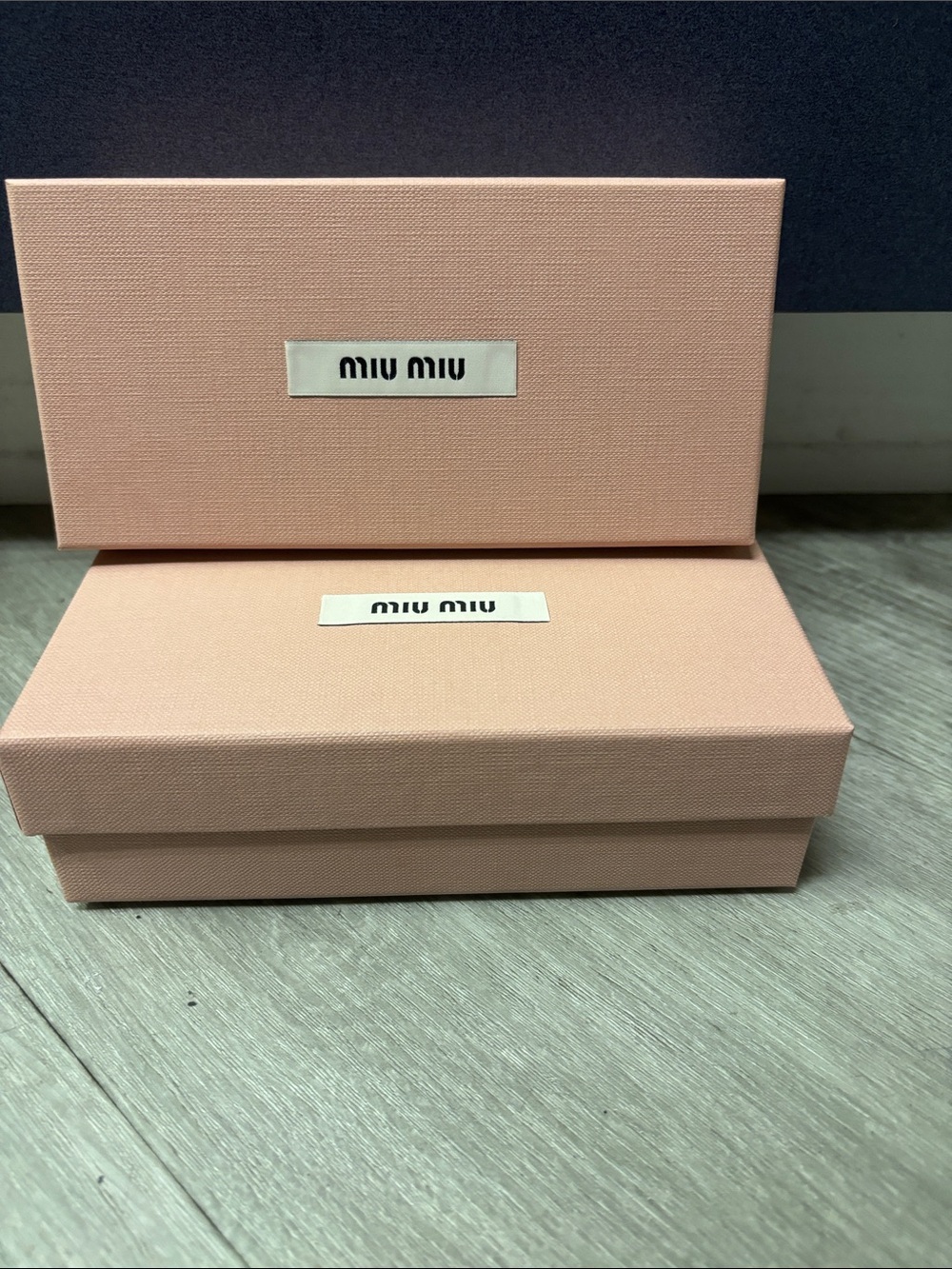 Miu Miu Blush Pink Accessory Boxes